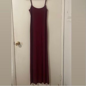 Skims Soft Lounge Dress Color Wine